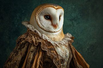 Portrait of a dressed owl by Imperial Art House