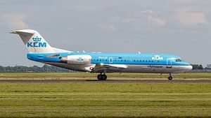 KLM Cityhopper Fokker 70 Passagierflugzeug.
