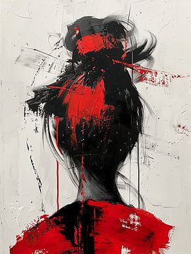 Japanse geisha, acryl van ColorWorldwide