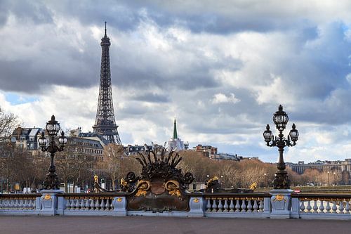 Eifelltoren vanaf de Alexandre III brug