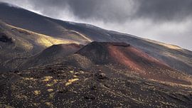 Majestic Volcanic Landscape of Etna Park Under Dramatic Sicilian by PhotoCluster