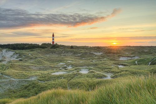 Lighthouse on Amrum at sunrise