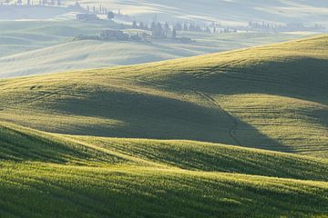 Sunrise in the Val d`Orica in Tuscany by Walter G. Allgöwer
