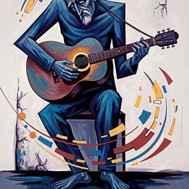 The veteran blues guitarist by ¡ guay !