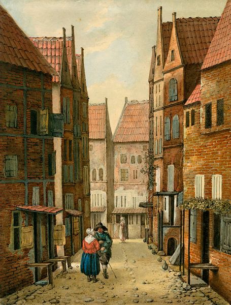 Straat in Delft, Albertus Brondgeest van Meesterlijcke Meesters