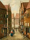 Straat in Delft, Albertus Brondgeest van Meesterlijcke Meesters thumbnail