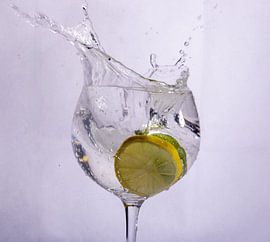Lemon and lime in water by Rob Hansum