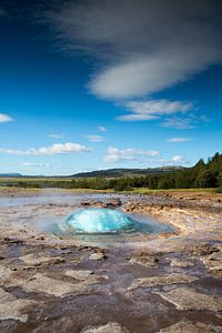 Der berühmte Geysir von Island