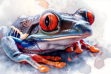 Grüner Frosch von PixelPrestige