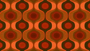 Groovy Siebziger Jahre Retro Wellen Abstraktion