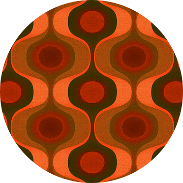 Groovy jaren zeventig retro golven abstractie