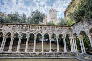 Ruines du monastère de Saint-André au centre de Gênes, Italie