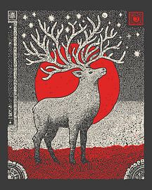 Gothic Stag - Mythical Forest - Dark Academia