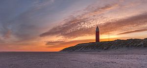 Lever de soleil sur le phare de Texel - en feu sur Texel360Fotografie Richard Heerschap