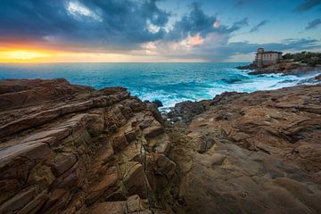 Burg Boccale an der Küste von Livorno, Toskana von Stefano Orazzini