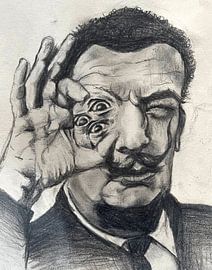 Dali sketch by Cynthia Vaders