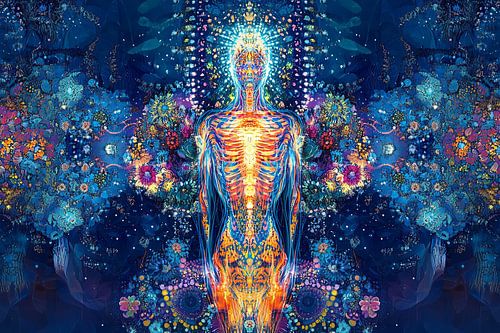 spiritueel digitale fictieve print caleidoscoop