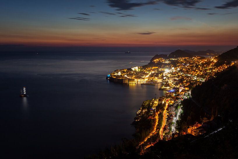 Sunset @ Dubrovnik van Steve Mestdagh