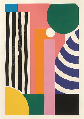 Geometrische harmonie in kleur en vorm