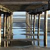 Strandpalen Schiermonnikoog van Wim Zoeteman
