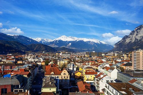 Uitzicht over de stad Innsbruck