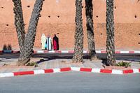 Drie vrouwen in Marrakech