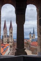 Kathedraal en Liebfrauenkirche, oude binnenstad, Halberstadt