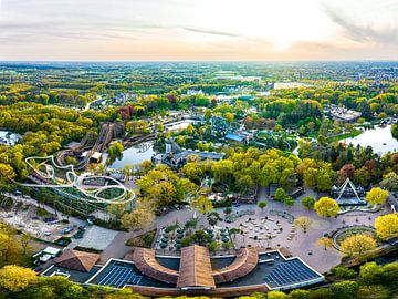 Drone photo of the Efteling