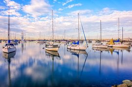 White Clouds On Glass - San Diego by Joseph S Giacalone Photography