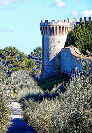 A Tower at La Rocca Castiglione Del Lago by Dorothy Berry-Lound