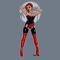 De tropen, femboy kuisheid pinup