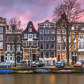 Stadsgezicht Brouwersgracht Amsterdam van Rudmer Zwerver