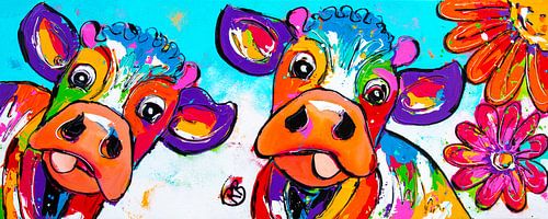 Drôles de vaches en pleine floraison