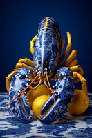 Lobster Luxe: Delfts Blauwe Kreeft met Citroenen