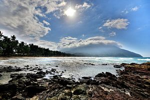 Majestueuze achtergrondverlichting in Sabang