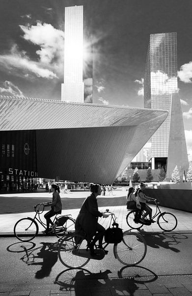 La gare centrale de Rotterdam en noir et blanc par Remco-Daniël Gielen Photography
