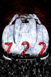 Mercedes SLR, 722 Mille Miglia 1955, Stirling Moss sur Theodor Decker