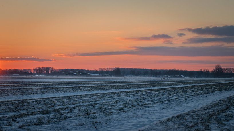 Winterlandschap II van Diane van Veen