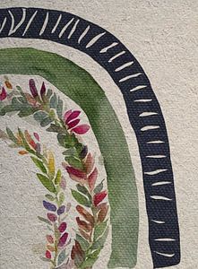 Boho Regenbogen mit Blumen Nr.01 | The Bohemian Vintage Collection
