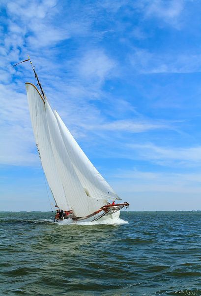 Lemster aak scherp aan de wind par Piebe van den Berg