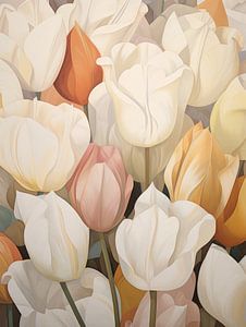 Tulpen in zarten Farben