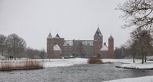 Le château de Westhove dans la neige