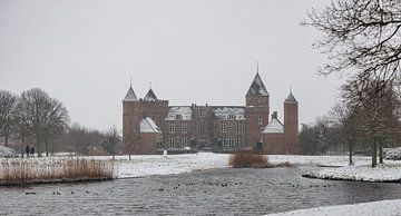 Westhove Castle in the snow by Percy's fotografie