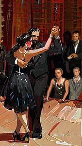 Argentijnse tango  optreden .