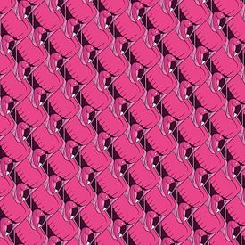 Flamingo-Muster von Renée van den Kerkhof