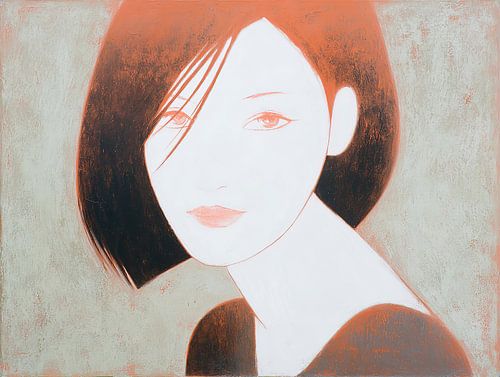 portrait of a woman by ARTEO Paintings