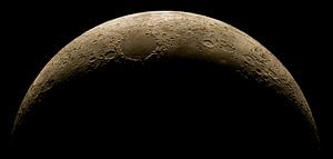 Mond - Mondsichel liegend