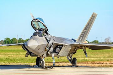 Lockheed Martin F-22 Raptor de l'armée de l'air américaine. sur Jaap van den Berg