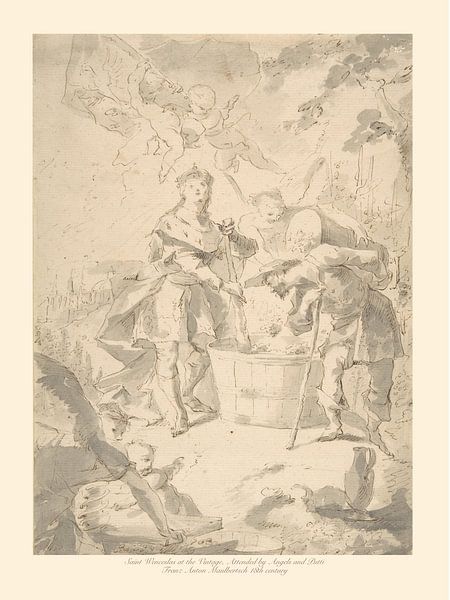 Saint Wenceslaus at wine picking (c. 15th-17th century) by Hernâni Fernandes Tavares e Sousa