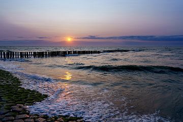 Dreamy atmosphere on the coast of Zeeland Flanders by Eugene Winthagen